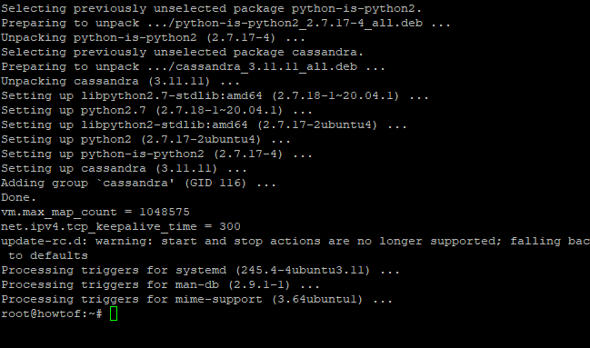 Installation von Apache Cassandra