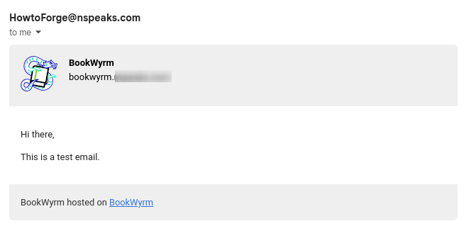 BookWyrm Test E-Mail
