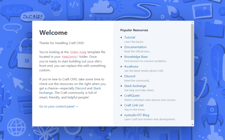 Craft CMS Homepage