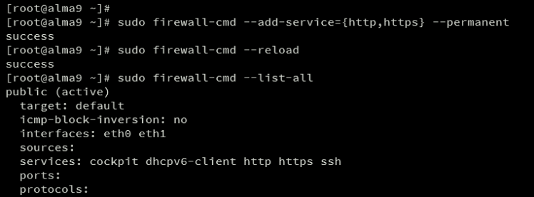 firewalld einrichten