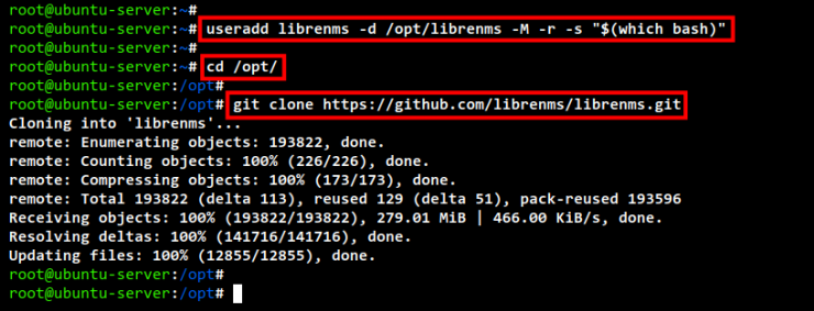 Benutzer hinzufügen librenms Quellcode herunterladen