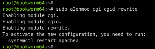 cgi und Rewrite Modul aktivieren