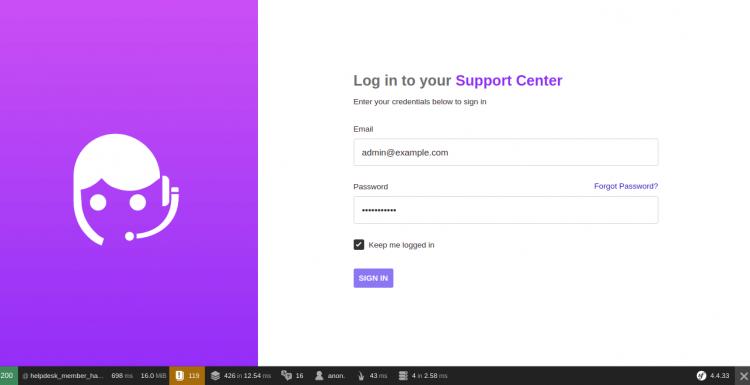 Anmeldung als Administrator