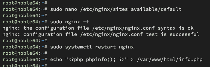 nginx und php-fpm integrieren