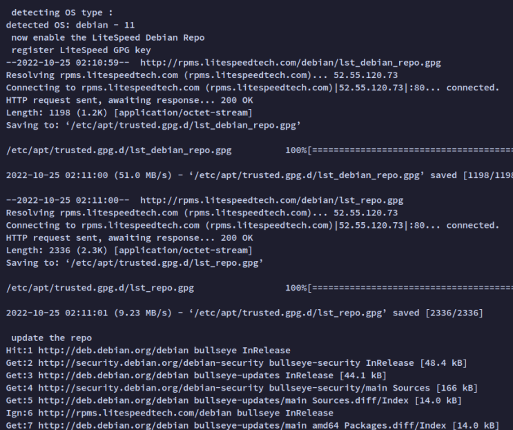 openmlitespeed Repo hinzufügen