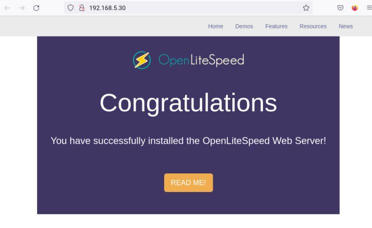 openlitespeed run port 80