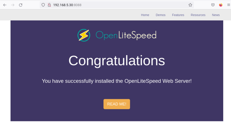 openlitespeed index