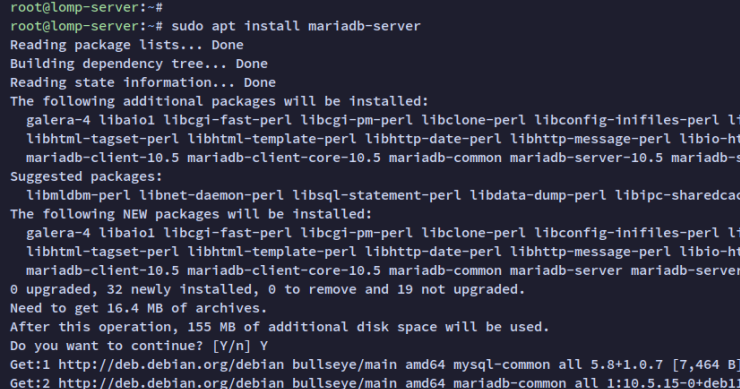 mariadb installieren