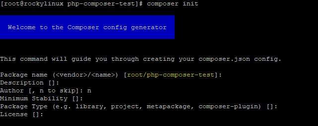 PHP Composer testen