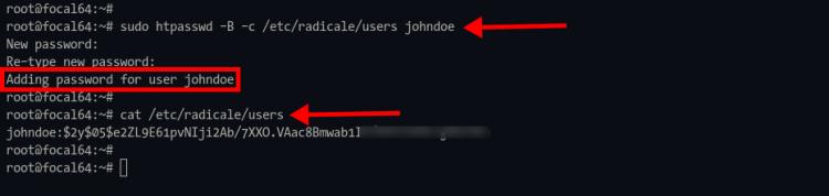 Generiere htpasswd Benutzer und Passwort