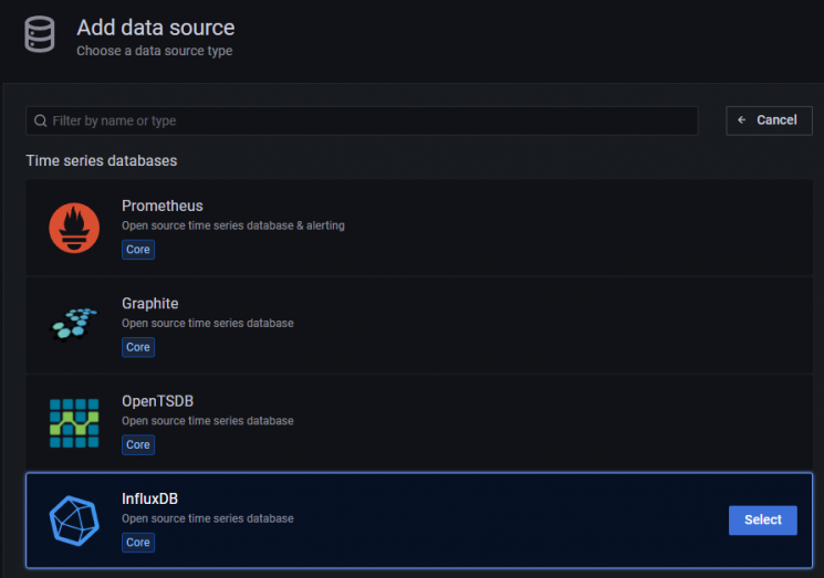 Datenquelle in Grafana hinzufügen