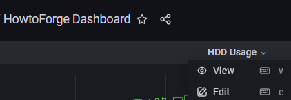Grafana Dashboard Edit Panel
