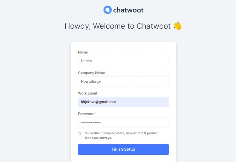 Chatwood Anmeldung