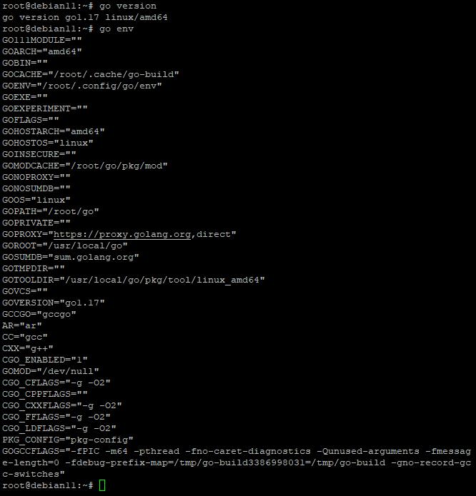 Einrichten der Go-Umgebung