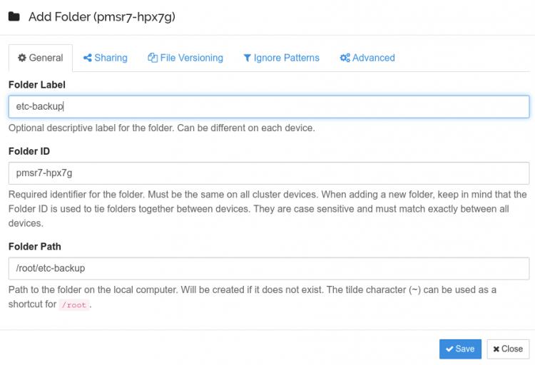 Gemeinsamen Ordner hinzufügen