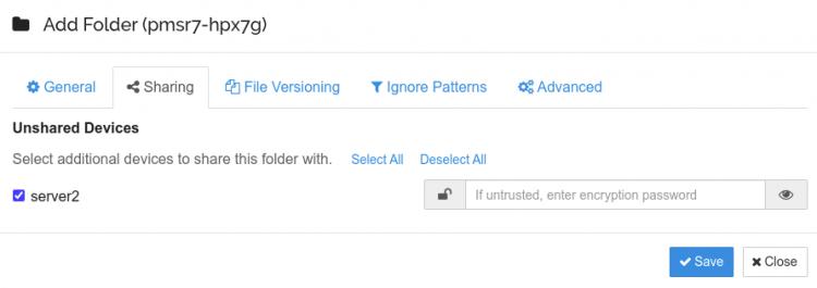 Nicht gemeinsam genutzte Geräte