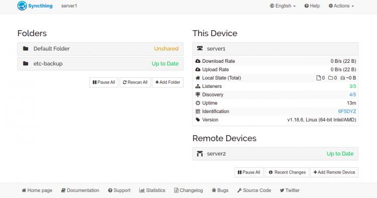 Gemeinsamer Ordner wurde synchronisiert