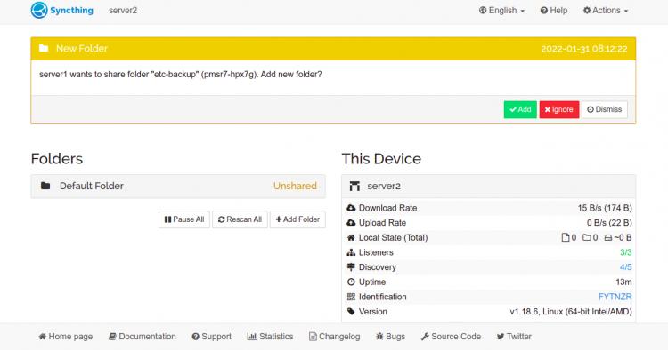Neuen Ordner hinzufügen