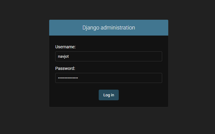 Django Login Seite