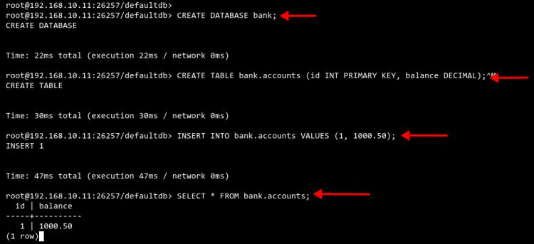 Neue Datenbank erstellen und Daten einfügen