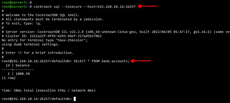 Datenbank und Replikation prüfen