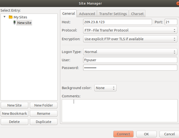 FTP-Server-Einstellungen
