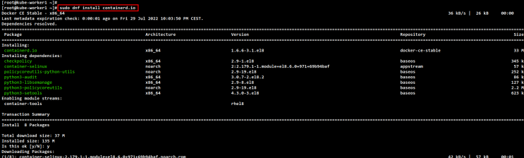 containerd installieren
