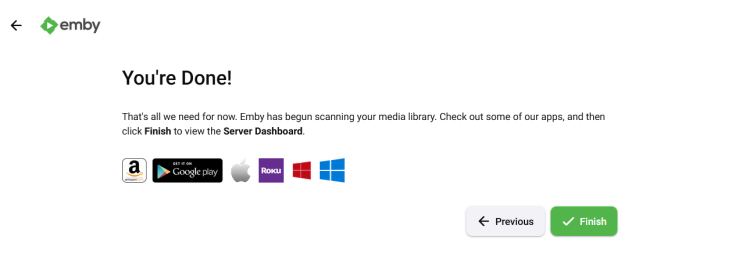 Installation beendet