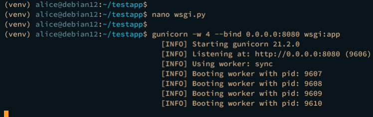 Flachmann uwsgi guncirn