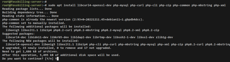 php-Erweiterungen installieren