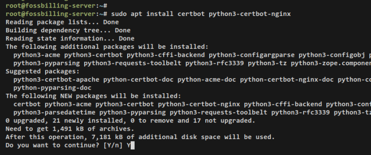 certbot installieren