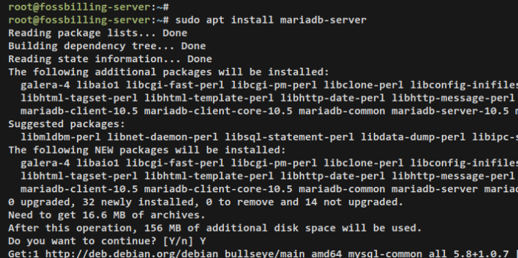 mariadb installieren