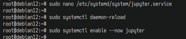 jupyter systemd