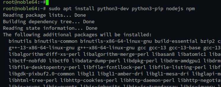Abhängigkeiten installieren