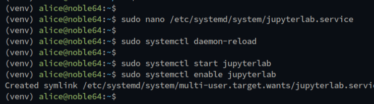jupyter systemd