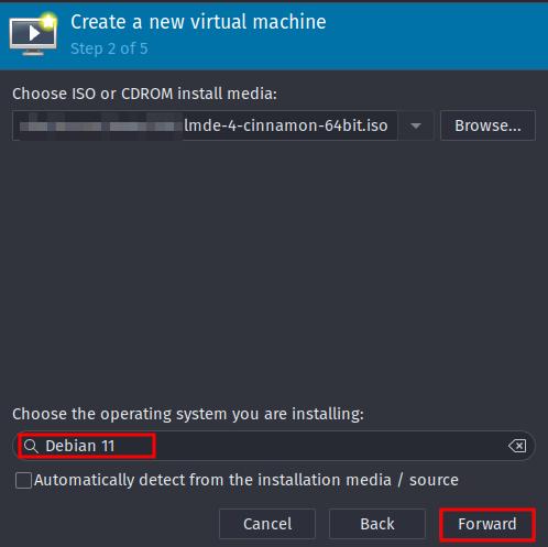 Iso-Datei auswählen