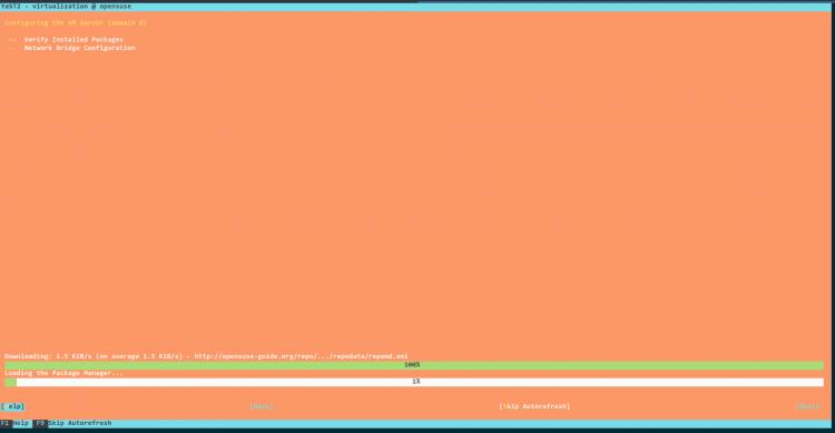 kvm-Installationsprozess