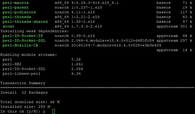 mariadb-server installieren