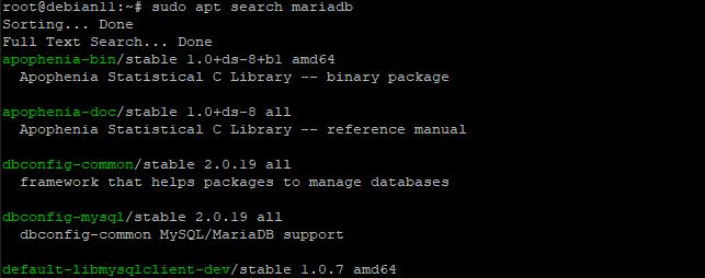Installation von MariaDB unter Debian 11