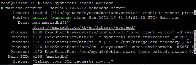 Installation von MariaDB unter Debian 11