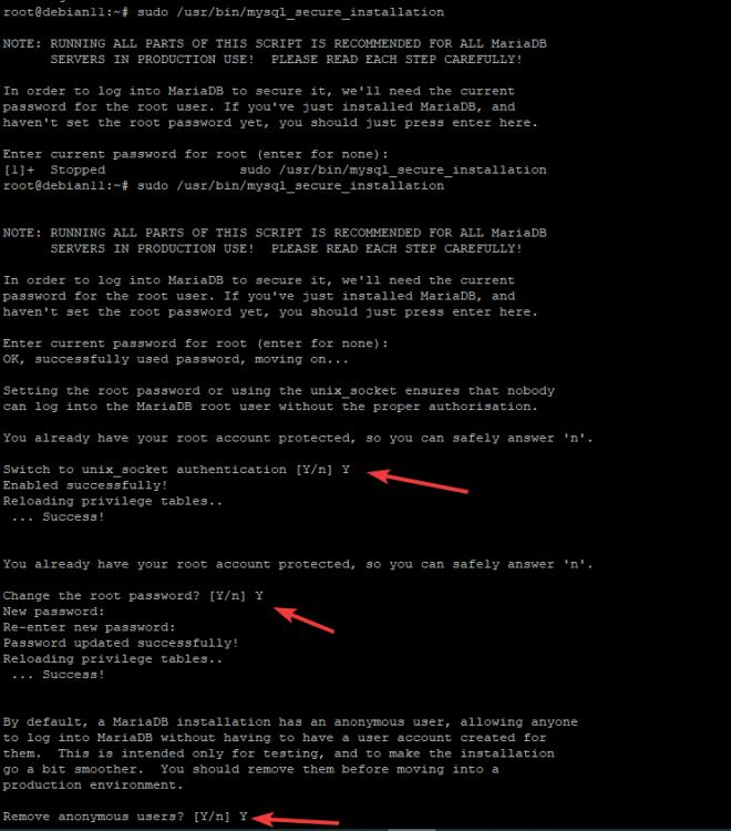 Installation von MariaDB unter Debian 11