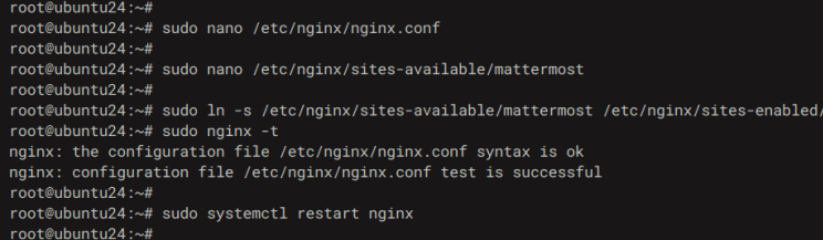 nginx-Einrichtung