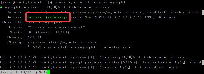  Installation des MySQL-Servers