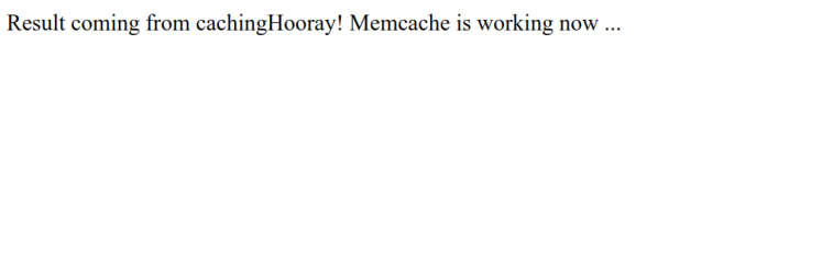 PHP-Ergebnis von memcahed