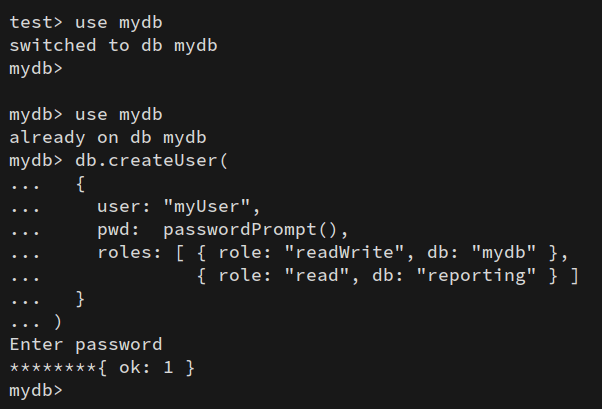 Neue Datenbank und Benutzer anlegen