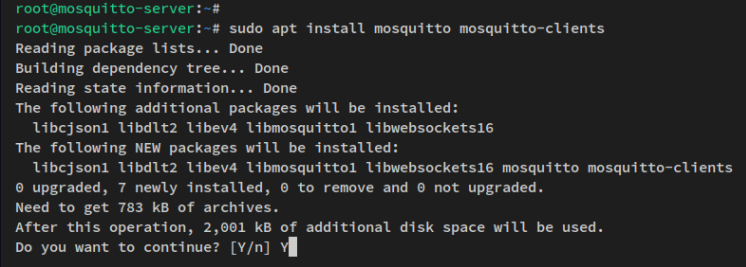 mosquitto installieren