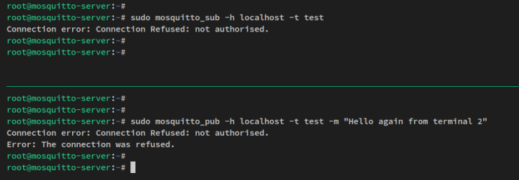 mosquitto mit Autorisierung
