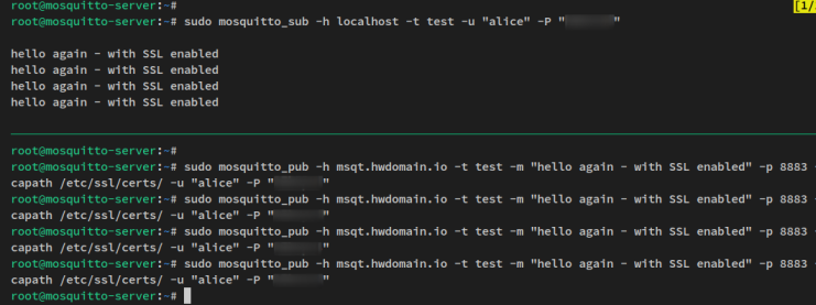 mosquitto mit SSL verifizieren