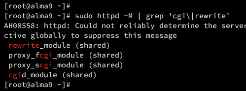 Apache-Module prüfen