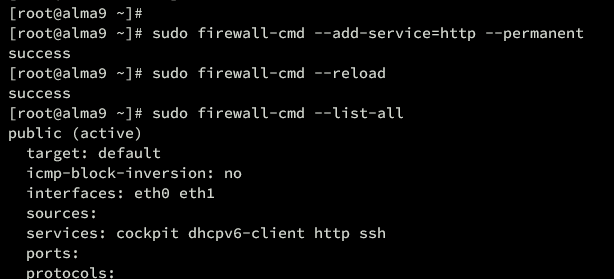 firewalld einrichten